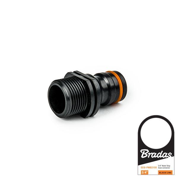 Адаптер із зовнішньою різьбою 3/4", POWER JET, BLACK LINE, з ярликом, ECO-PWB2186