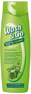 Wash&Go Шампунь для ламкого волосся з кропивою 360мл (6838)