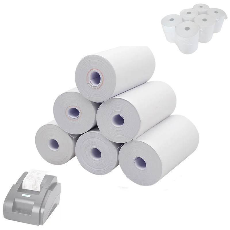 Касова стрічка 6шт 57мм 60м 57мм 60м термопапір, фото 1