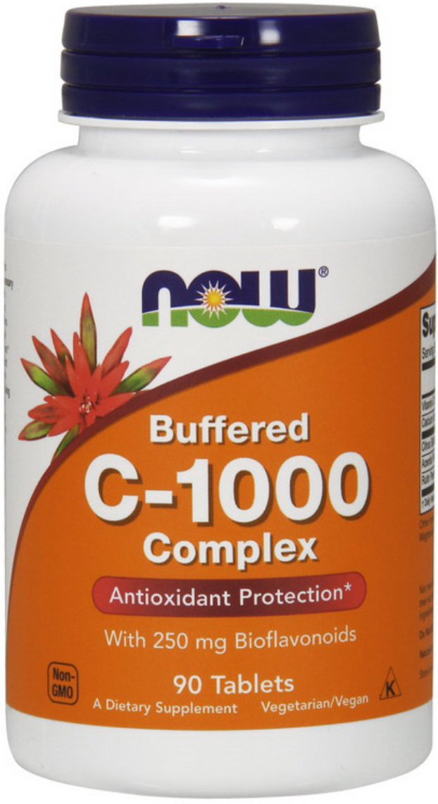 Вітамін С NOW C-1000 Complex Buffered 90 таблеток