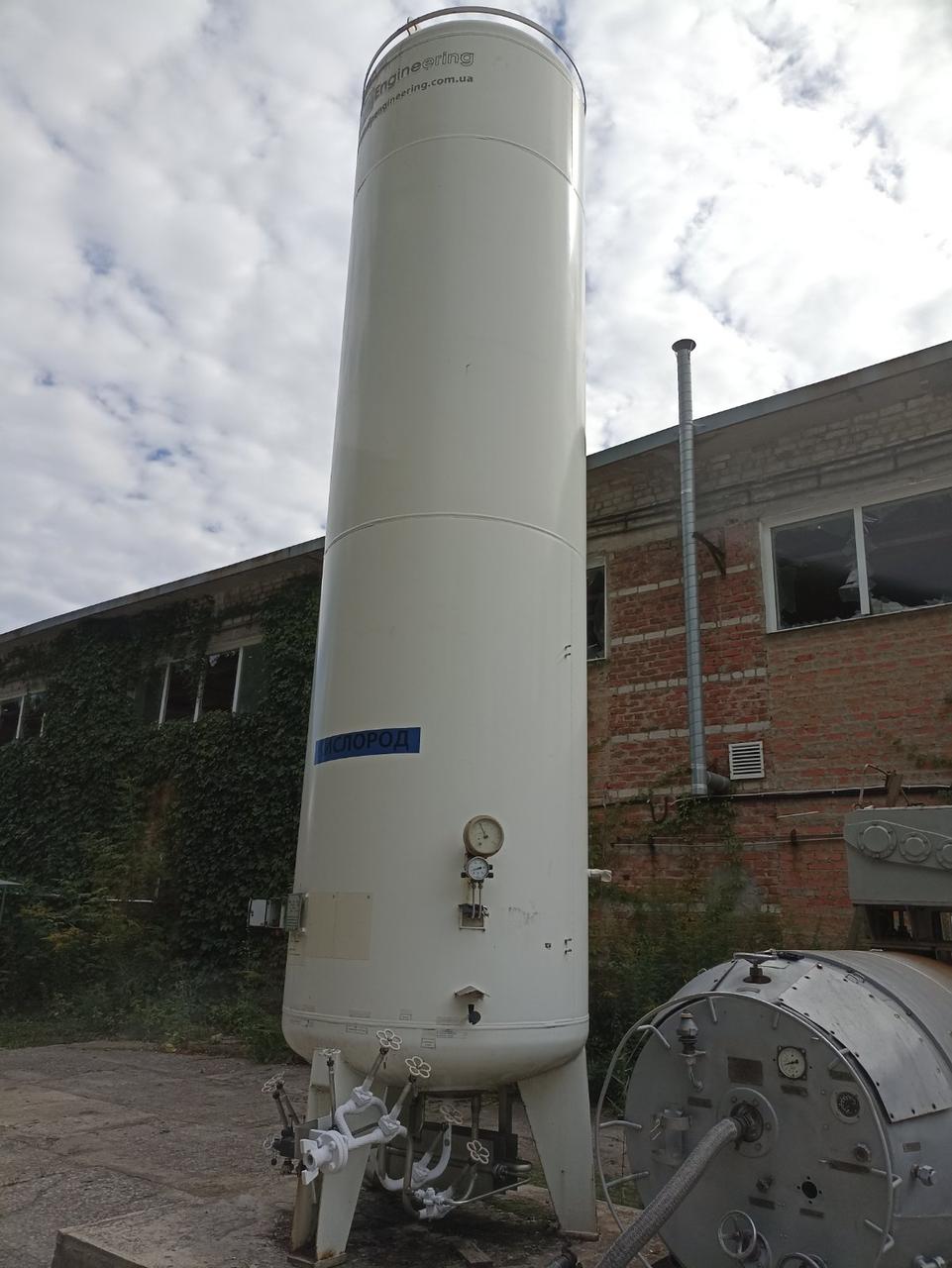Ємність газифікатор високого тиску для зберігання рідких газів стаціонарні