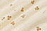 Двошаровий жатий муслін "Маленькі ведмедики і крапки на світло-ванільному тлі", ширина 135 см, фото 4