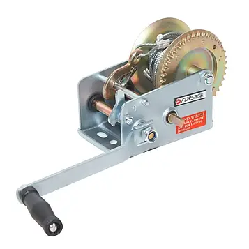 Лебідка ручна барабанна двошвидкісна, 1300кг Forsage F-TRT1301C