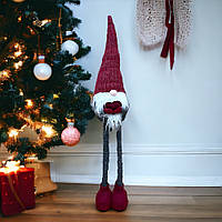 Большая мягкая новогодняя рождественская игрушка ( фигурка ) скандинавский Эльф (гном) под елку