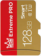 Карта памяти MicroSD Extreme Pro на 128GB class 10 + Адаптер