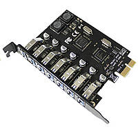 Контроллер PCI-Е=>USB 3.0, 7 портов, 5Gbps, BOX l
