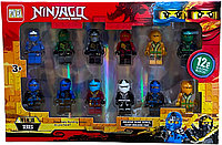 Комплект игровых подвижных фигурок Ninjago (Ниндзяго) в стиле Lego 12 шт 4 см