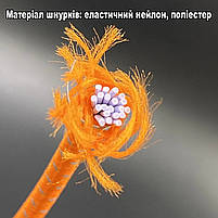 Еластичні шнурки довгі з фіксатором для кросівок з рефлективними вставками довжина 120см чорні 29186 чорний, фото 3