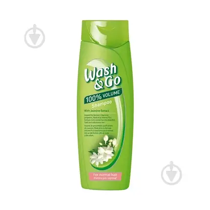 Wash&Go Шампунь для нормального волосся з екстрактом жасмину 360мл (6807), фото 1