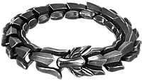Винтажный мужской браслет в виде Дракона на руку из нержавеющей стали серебряного цвета 21 см