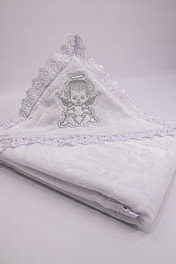 Крижма з мереживом для хрещення