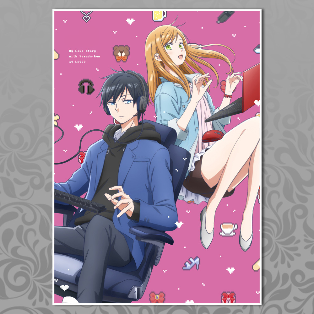 Плакат А4 Аніме Yamada-kun to Lv999 no Koi wo Suru / Закохалася Lv999 в Ямаду