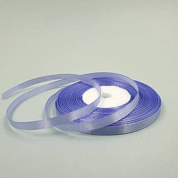 Атласна стрічка Світло-бузкова 0.6 см (тоненька) — рулон 33 м