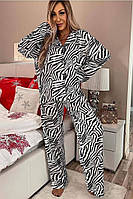 Женский Костюм брюки и рубашка , домашняя одежда Safari Zebra M