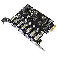 Контроллер PCI-Е=>USB 3.0, 7 портов, 5Gbps, BOX i