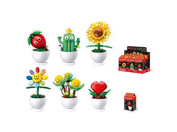 Конструктор SLUBAN рослина/фігурка в горщику M38-B1073 G-Rich