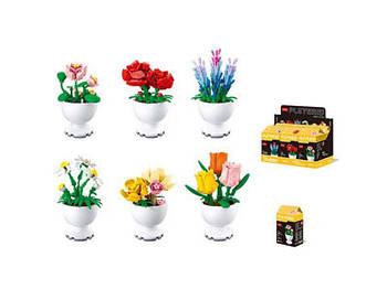 Конструктор SLUBAN квіти у горщику M38-B1077 G-Rich