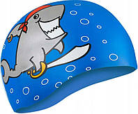 Шапка для плавання Aqua Speed KIDDIE Shark 1783 синій Діт OSFM