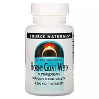 Натуральная добавка Source Naturals Horny Goat Weed 1000 mg, 30 таблеток CN13636 PS