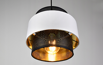 Сучасний підвісний світильник GLAMOUR люстра світильник стельовий білий чорний золотий 960-S1, фото 3