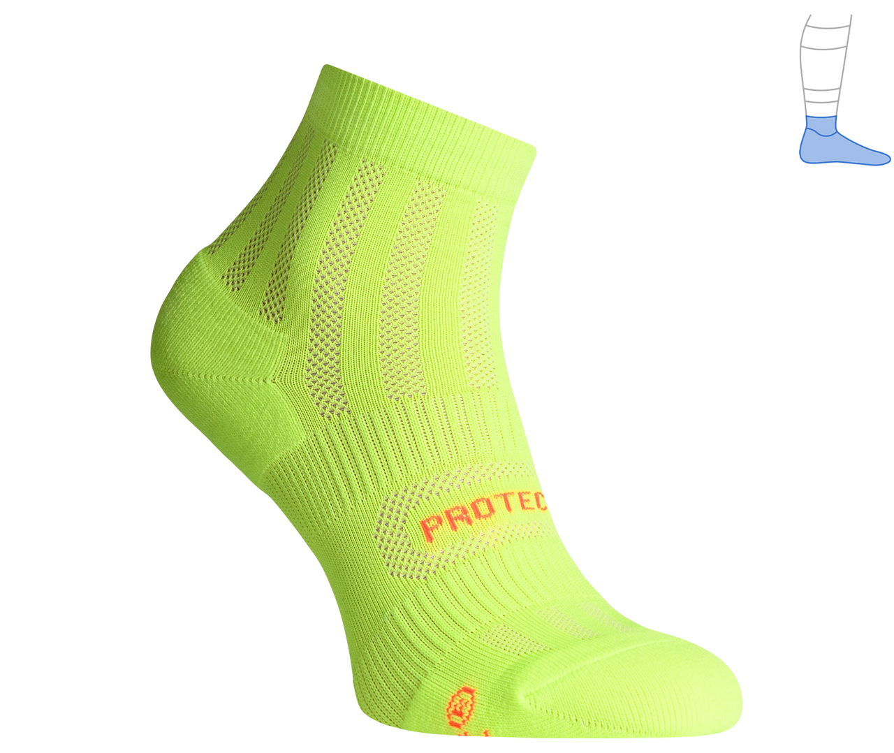 Шкарпетки функціональні літні ShortDry (жовто-салатові, S/36-39)