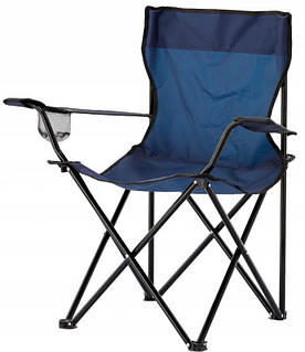 Крісло - стілець туристичний розкладний для риболовлі та відпочинку 50x50x80 cm GardenLine LEZ7150 синє