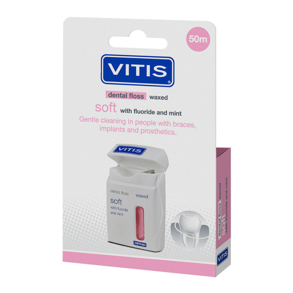 VITIS, зубна нитка м'яка, що розпушується, 50 м