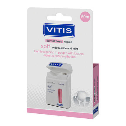 VITIS, зубна нитка м'яка, що розпушується, 50 м, фото 1