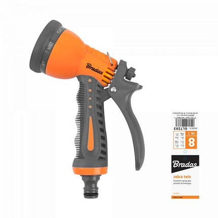 Пістолет для поливу 8 режимів, GOLD LINE, ZEBRA TWIN, GL7203, фото 2