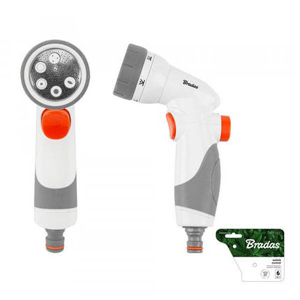 Пістолет для поливу 6-функціональний SWITCH CONTROL, WHITE LINE, WL-EN45, фото 1