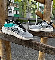 Мужские летние кроссовки Nike Zoom Pegasus 39 gray кеды Найк светлые серые текстиль сетка легкие дышащие
