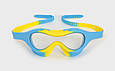 Окуляри-маска для плавання Arena SPIDER KIDS MASK блакитний, жовтий Діт OSFM, фото 2