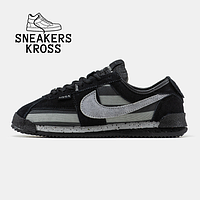 Мужские кроссовки Nike Cortez x Union L.A Black Grey, кроссовки Найк Кортез х Юнион серые