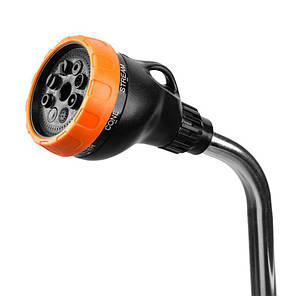 Зрошувач ручний з насадкою 8-функціональний, з клапаном, 83 см, BLACK LINE, ECO-4450, фото 2