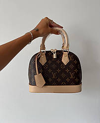 Жіноча сумка Луї Віттон коричнева Louis Vuitton Brown Alma