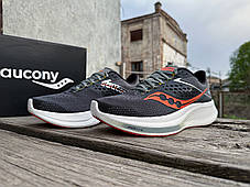 Чоловічі кросівки для бігу Saucony Ride 17 20925-110s Shadow Pepper чорні Оригінал, фото 3