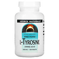 Аминокислота Source Naturals L-Tyrosine 500 mg, 100 таблеток CN13539 PS