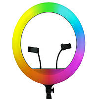 Кільцева світлодіодна LED лампа RGB Arc Ring 13"" + tripod 2,1m