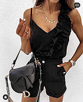 Женская стильная блузка супер софт 42-44,46-48,50-52 черный,белый