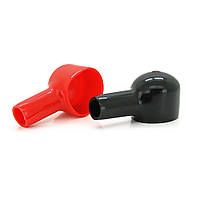Набор защитных колпачков красный+черный для АКБ под болт, цена за пару 70mm*35mm*15mm i