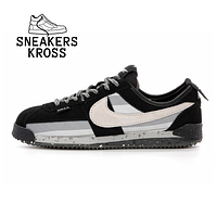 Чоловічі кросівки Nike Cortez x Union L.A Black White, кросівки Найк Кортез х Юніон чорні