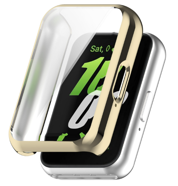 Чохол-накладка DK Silicone Face Case для Samsung Galaxy Fit3 (R390) (pale gold), фото 1