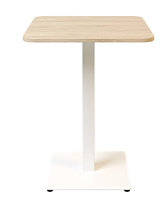 Стіл Tetra light soft 60*60 см білий метал/дуб ДСП (текстура) TM Lovko, фото 3