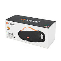 Колонка Kisonli M3 Bluetooth 5.0, 2х5W, 1200mAh, USB/TF/FM/BT/AUX, DC: 5V/1A, Black, BOX, Q40 i