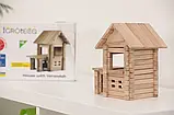 Дитячий дерев'яний конструктор Будиночок із верандою, 102 деталі, фото 6