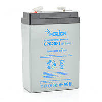 Аккумуляторная батарея MERLION AGM GP628F1 6 V 2,8Ah ( 67 x 35 x 100 (105) ) Q20 i