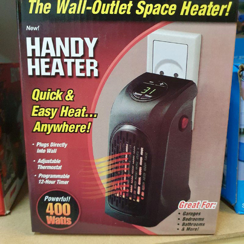 Электро дуйчик handy heater 400вт портативный мини-обогреватель в розетку, Бытовой нагреватель ветродуйка NMS - фото 1 - id-p2185132411