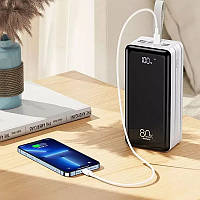 Павербанк с фонариком мощный Power bank 80000 mah универсальный внешний переносной аккумулятор для телефонаNMS