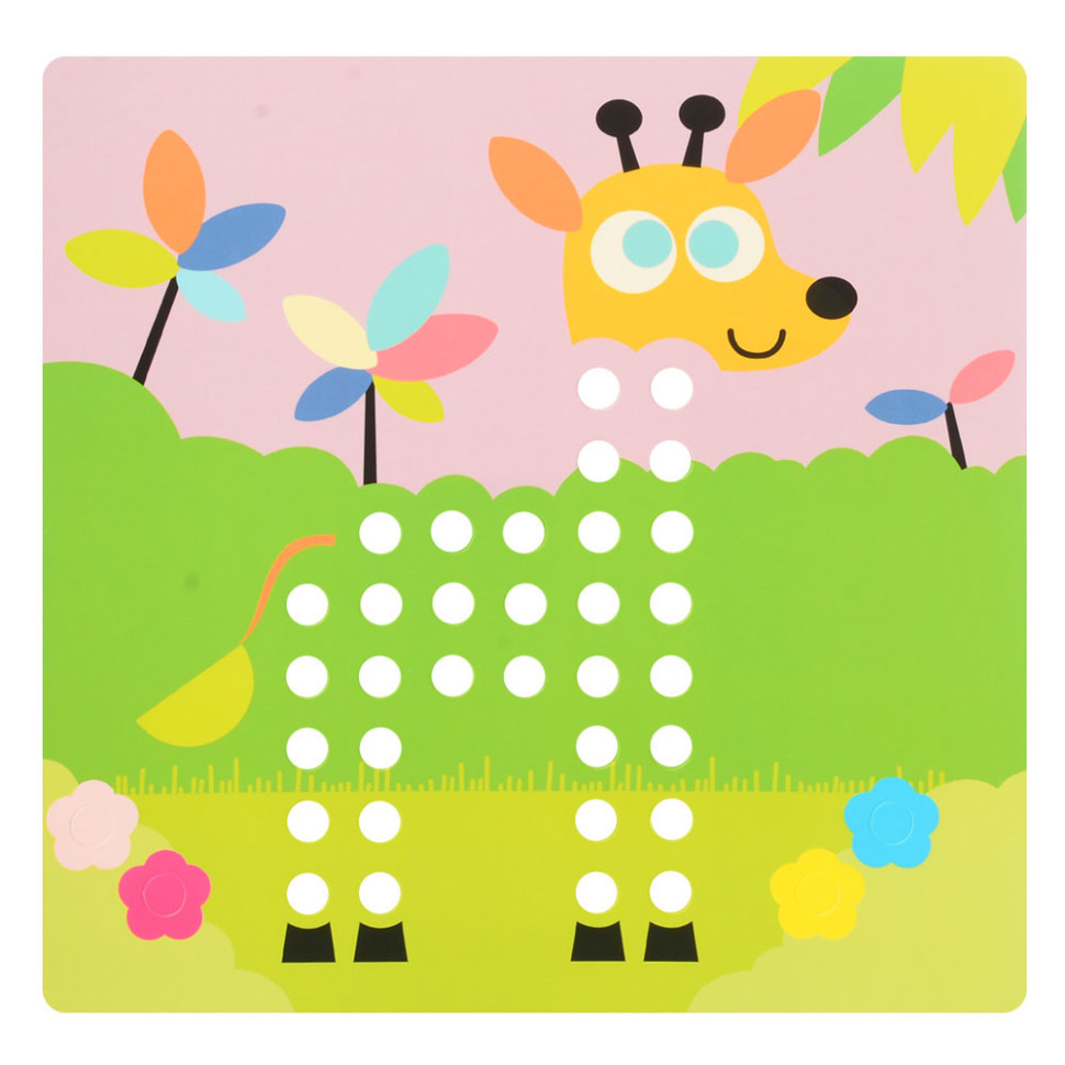 Детская мозаика с трафаретами животных M7E, 240 деталей (6 цветов) lk - фото 10 - id-p2185135275