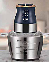 Измельчитель кухонный чоппер универсальный на 3 литра RAF бытовой электрический измельчитель-блендер 1000 Вт
